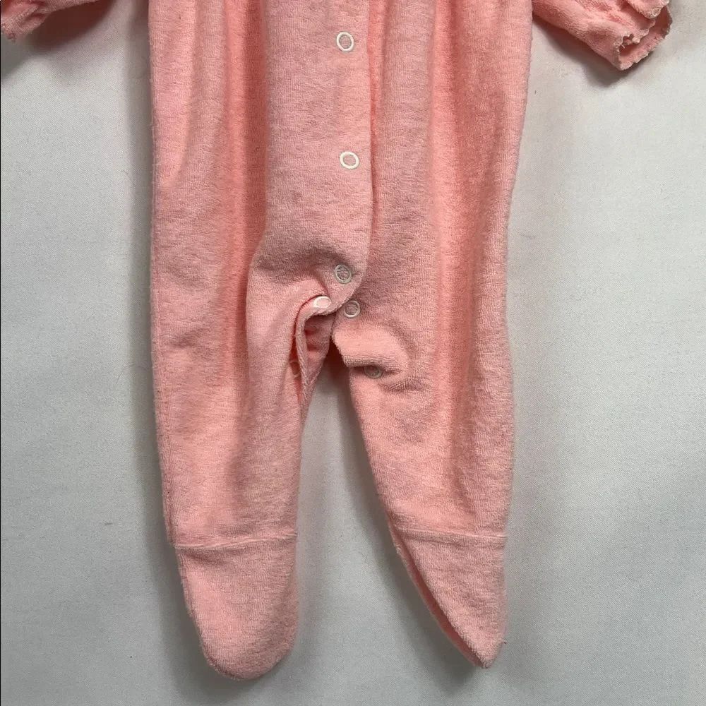 Carter’s Vintage pink Terrycloth snap up sleep and play - Picture 3 of 11